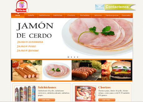 diseño página web salsamentaria