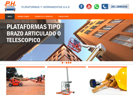 página web plataformas y herramientas