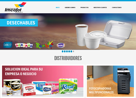 sitio web grupo empresarial imcofot Colombia